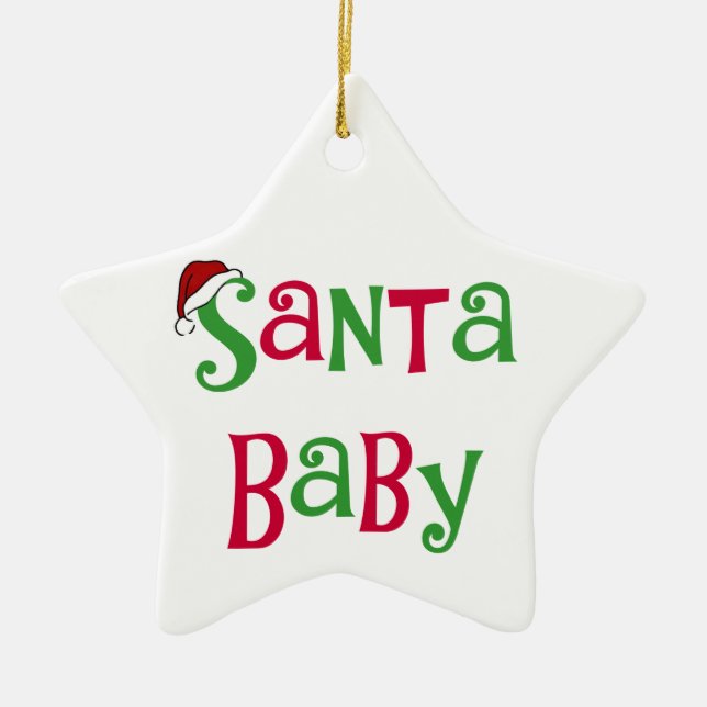 Santa Baby  Christmas Ornament (Front)