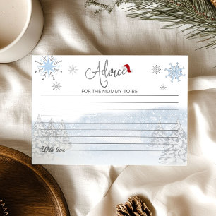 Santa Baby Christmas Shower Advice Card