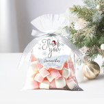 Santa Baby Christmas Winter Baby Shower Thank You Favour Tags<br><div class="desc">Adorable calligraphy with snowflakes,  winter-themed baby shower invitations. Easy to personalize with your details. Check the collection to find matching items as enclosure cards.</div>