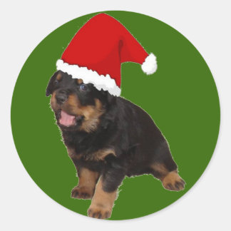 Santa Baby Classic Round Sticker