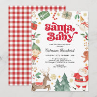 Santa Baby - Cute Christmas Winter Baby Shower