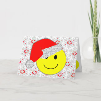 'santa baby FACE CHRISTMAS CARD
