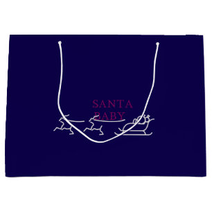 Santa Baby: Festive and Flirty Holiday Cheer"  Large Gift Bag
