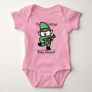 santa. baby first Christmas Bodysuit