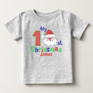 Santa Baby First Christmas Personalized T-Shirt
