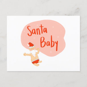 Santa Baby Funny Christmas Postcard