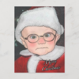 Santa Baby Merry Christmas Postcard
