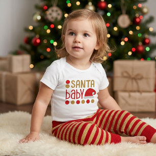 Santa Baby Newborn Christmas Gift Bodysuit