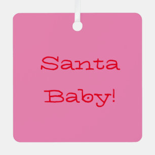 SANTA BABY ORNAMENT FOR CHRISTMAS