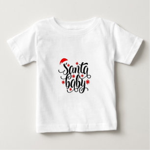Santa Baby Pregnancy Announcement Christmas Santa T-Shirt