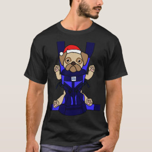 Santa Baby Pug Funny Cute Dog Mom Dad Christmas Gi T-Shirt