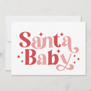 Santa Baby - Retro Christmas Typography Card