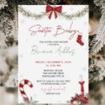 Santa Baby Shower Invitation , Christmas Shower<br><div class="desc">Welcome to our delightful collection of Santa Baby Christmas Baby Shower Invitations. If you're planning a winter wonderland-themed baby shower during the holiday season, these invitations are the perfect choice. They feature charming Santa Claus and baby-themed designs that capture the magic of this special time of year. Spread the joy...</div>
