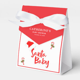 Santa Baby Winter Baby Shower Favor Box