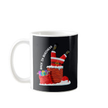 Santa Back in Business — Funny Christmas Chimney