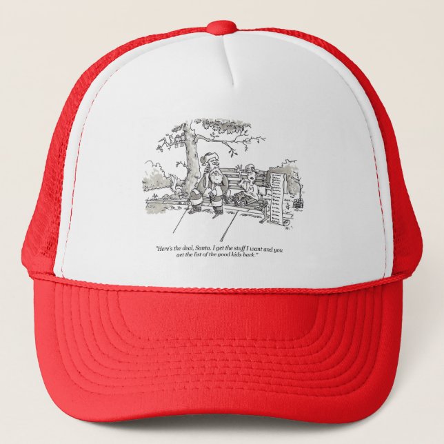 Santa Bad Bad Kid trucker hat (Front)