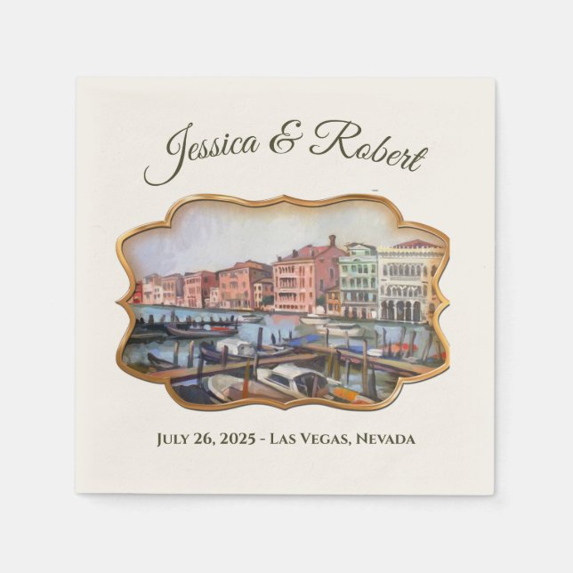 Santa Barbara, CA - Stearns Wharf Napkin (Front)