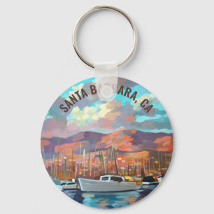 Santa Barbara, CA, USA Keychain