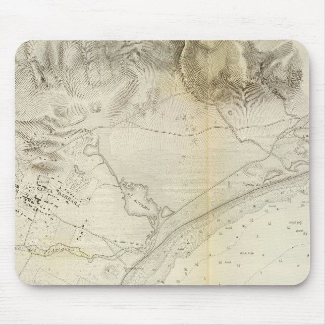 Santa Barbara, Calif Mouse Pad (Front)