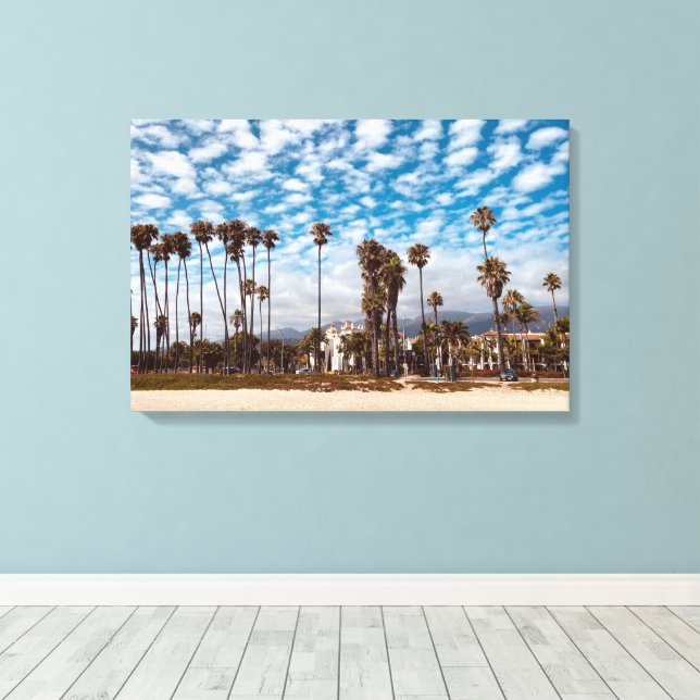 Santa Barbara, California  Canvas Print (Insitu(Wood Floor))