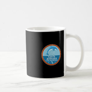 Santa Barbara California Dolphin Ca Vacation Souve Coffee Mug