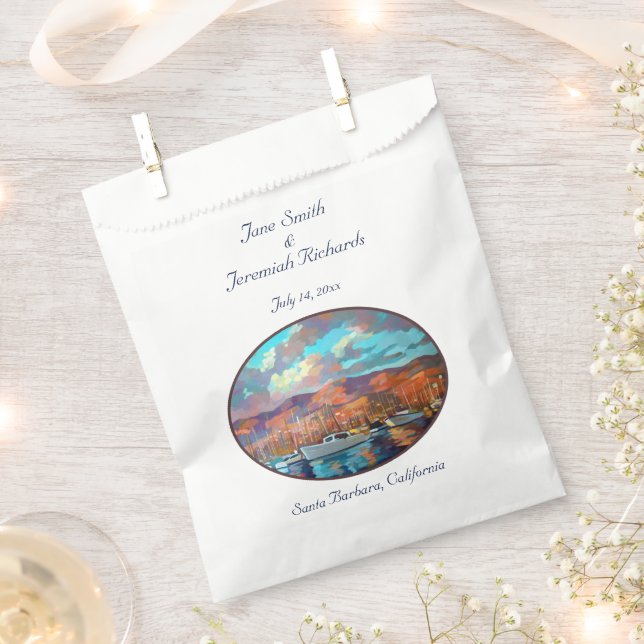 Santa Barbara, California Favour Bag (Clipped)