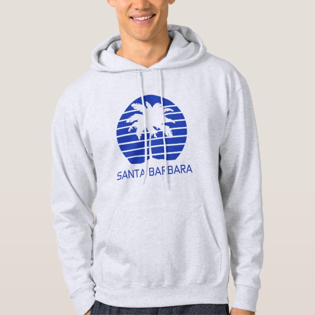 Santa Barbara California  Hoodie (Front)