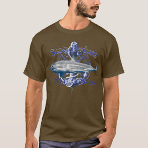Santa Barbara California Nautical Sailing Boating T-Shirt