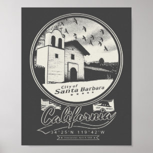 SANTA BARBARA CALIFORNIA POSTER