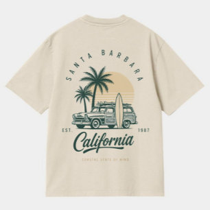 Santa Barbara California Vintage Surf Station Wago T-Shirt