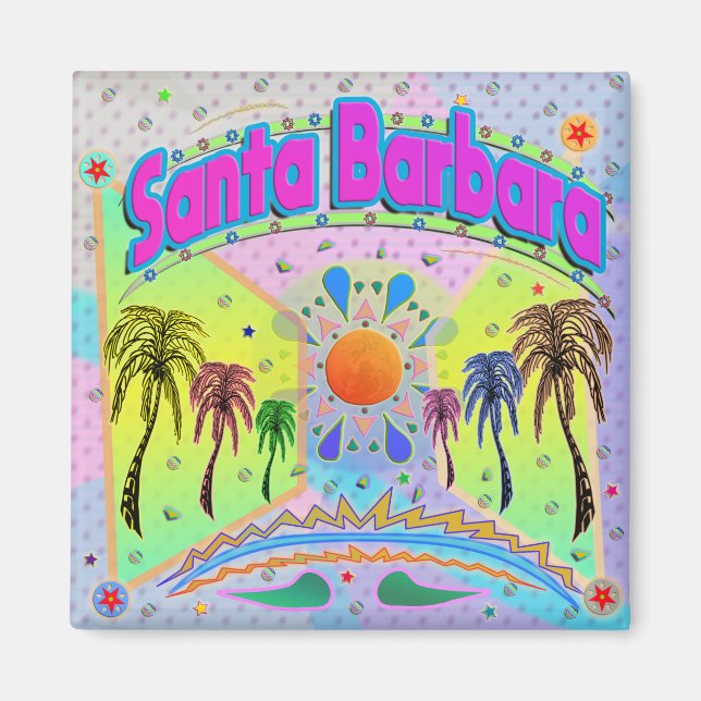 Santa Barbara Calm Desire Magnet (Front)