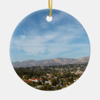 Santa Barbara Ceramic Ornament