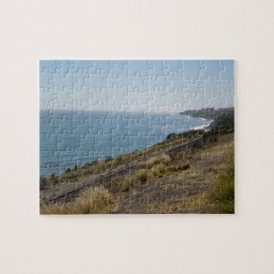 Santa Barbara Coastline with Railroad Tracks Jigsaw Puzzle