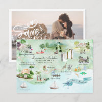 Santa Barbara | Destination Wedding Itinerary Map