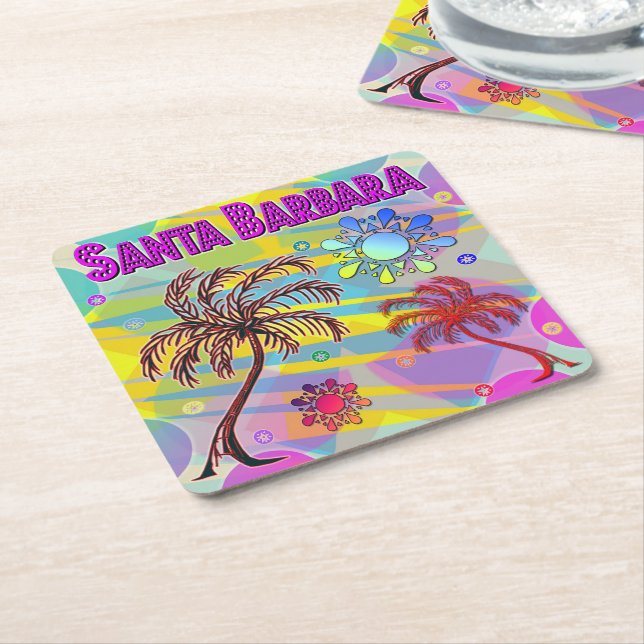 Santa Barbara Happy and Hope Coaster (Angled)