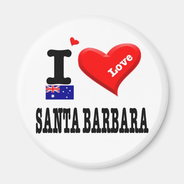 SANTA BARBARA - I Love Magnet (Front)