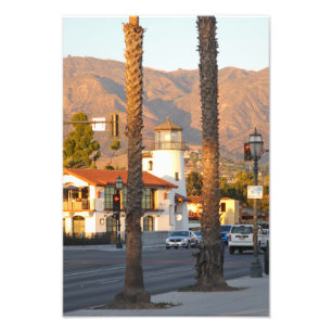 Santa Barbara lighthouse, California Photo Print