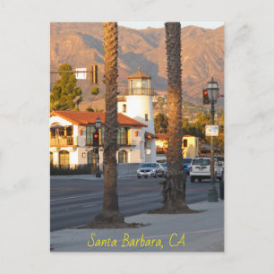 Santa Barbara lighthouse, California Postcard