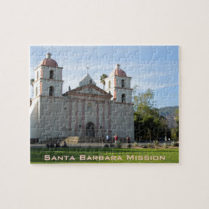 Santa Barbara Mission, California Jigsaw Puzzle