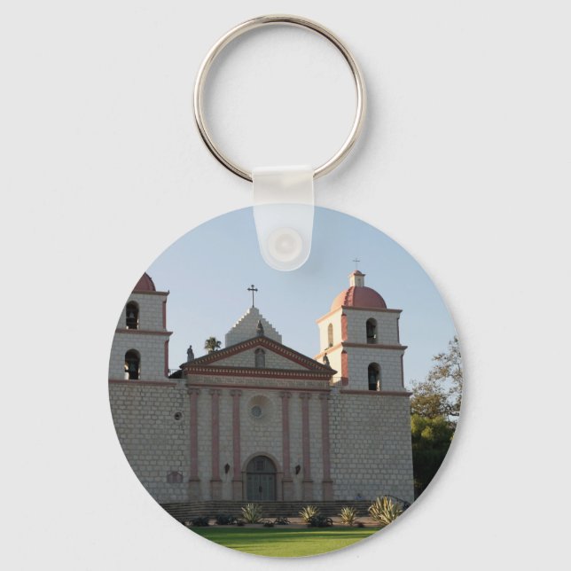Santa Barbara Mission Keychain (Front)