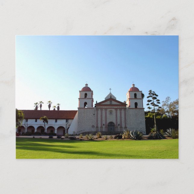 Santa Barbara Mission Postcard (Front)