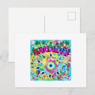 Santa Barbara Mystic Dance Holiday Postcard