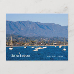 Santa Barbara Sailboats Products, California Postcard