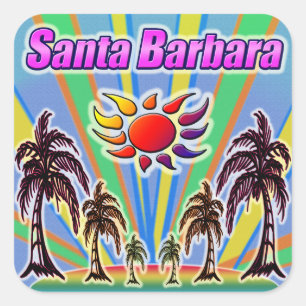 Santa Barbara Summer Love Sticker