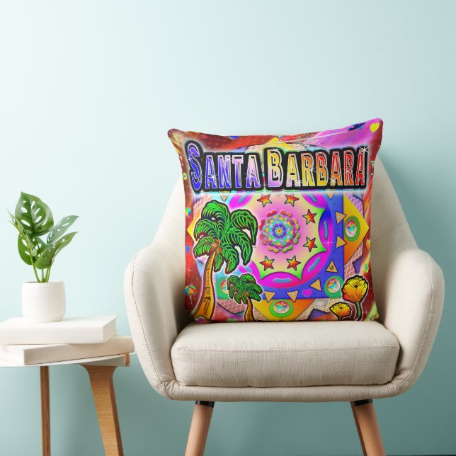 Santa Barbara Tropical Friends Pillow (Chair)