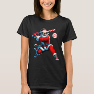 Santa Baseball Six Seven 6 7 Meme Christmas Men Bo T-Shirt