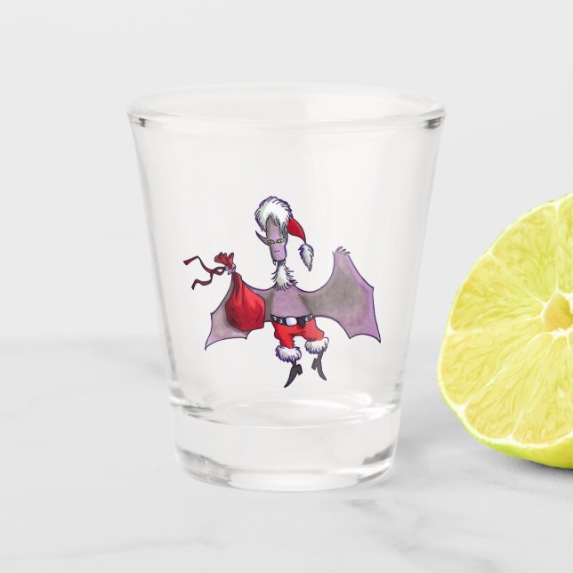 Santa Bat shot glass (Front)