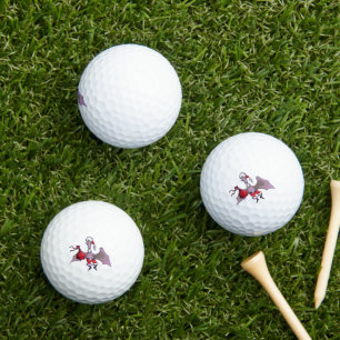 Santa Bat white value golf balls 3 pk