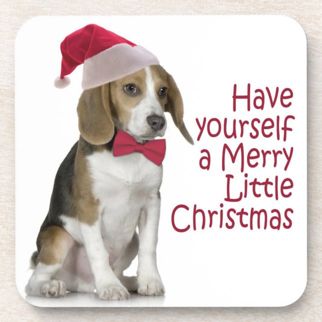 Santa Beagle Coasters (Front)