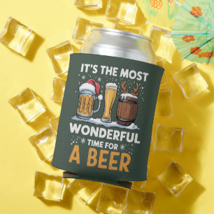 Santa Beer Christmas Party Drinking Family Gifts Can Cooler